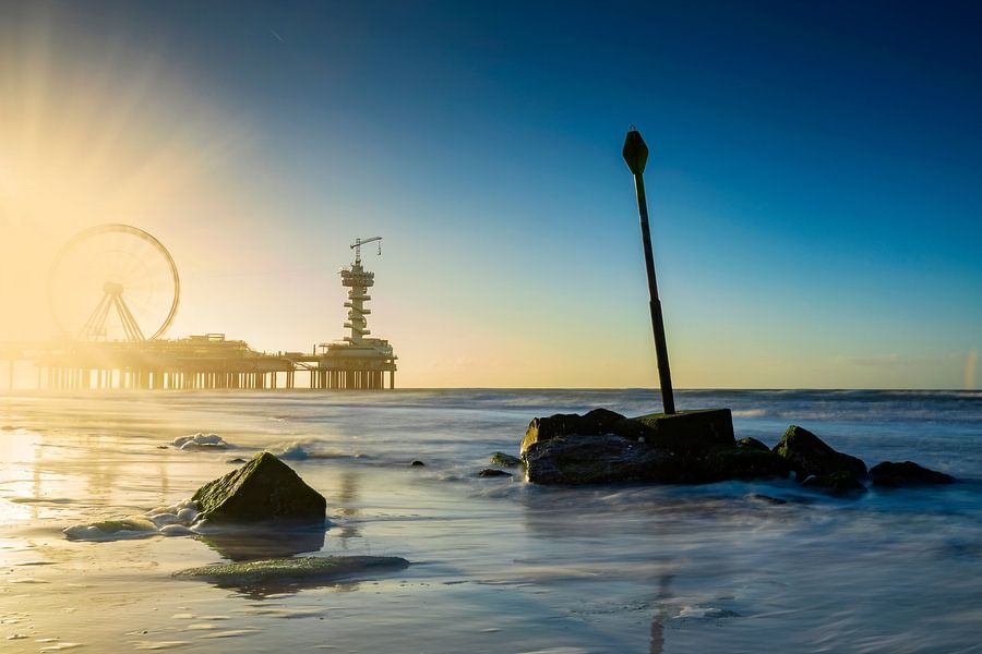 Reuzenrad Op De Pier Van Scheveningen Van Gaps Photography Op Canvas