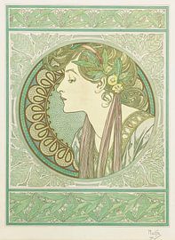 Laurel (1901) von Alphonse Mucha von Peter Balan