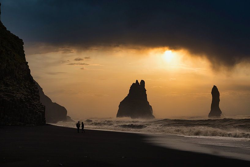 Black beach near Vik in Iceland by peterheinspictures