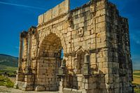 Triumphal arch built in honour of Emperor Caracalla, on the Decumanus