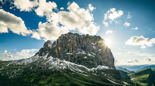 Langkofel of Sassolungo berggroep in de Dolomieten