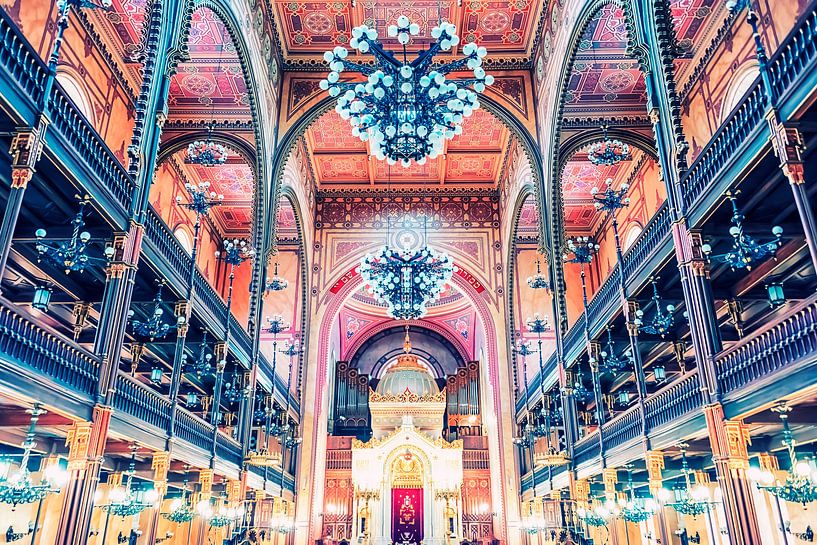 Grote Synagoge van Boedapest van Manjik Pictures