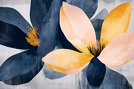 Motif abstrait de fleurs avec des couleurs sur Imperial Art House