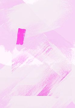Abstrait minimaliste en rose sur Studio Allee