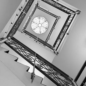schwarz-weiße Treppe von Corrie Ruijer