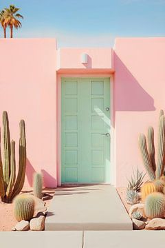 Pastel Palm Springs van Philippe HUGONNARD