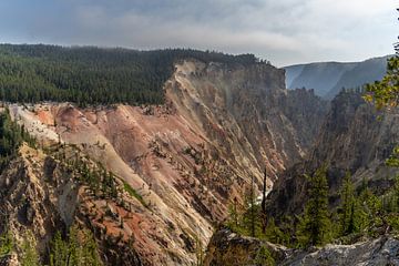 Grand Canyon of the Yellowstone, Yellowstone National Park, USA van Jeroen van Deel