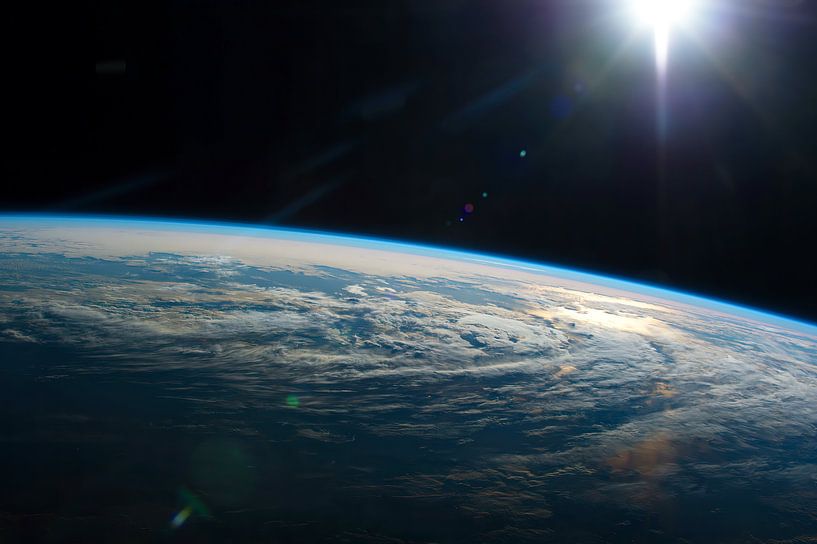 View on planet Earth from space. Original from NASA. by Dina Dankers