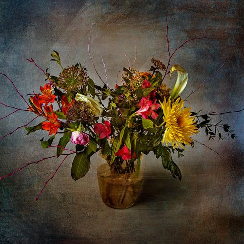 Bloemenharmonie: Kleurrijke Reflectie