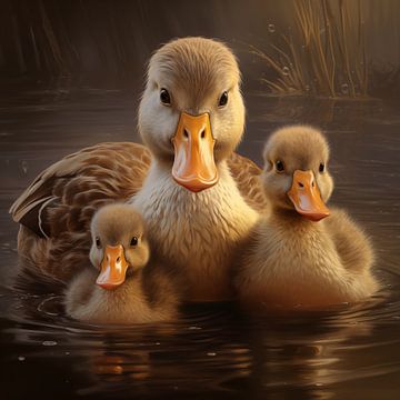 3 Familie Duck von The Xclusive Art