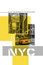 Poster Art NYC Fifth Avenue | yellow by Melanie Viola thumbnail