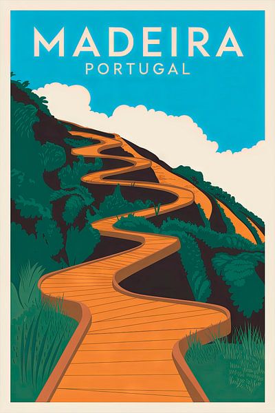 Madeira, Portugal. by Poster Art Shop