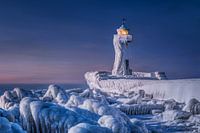 Lighthouse of Sassnitz on Rügen in winter