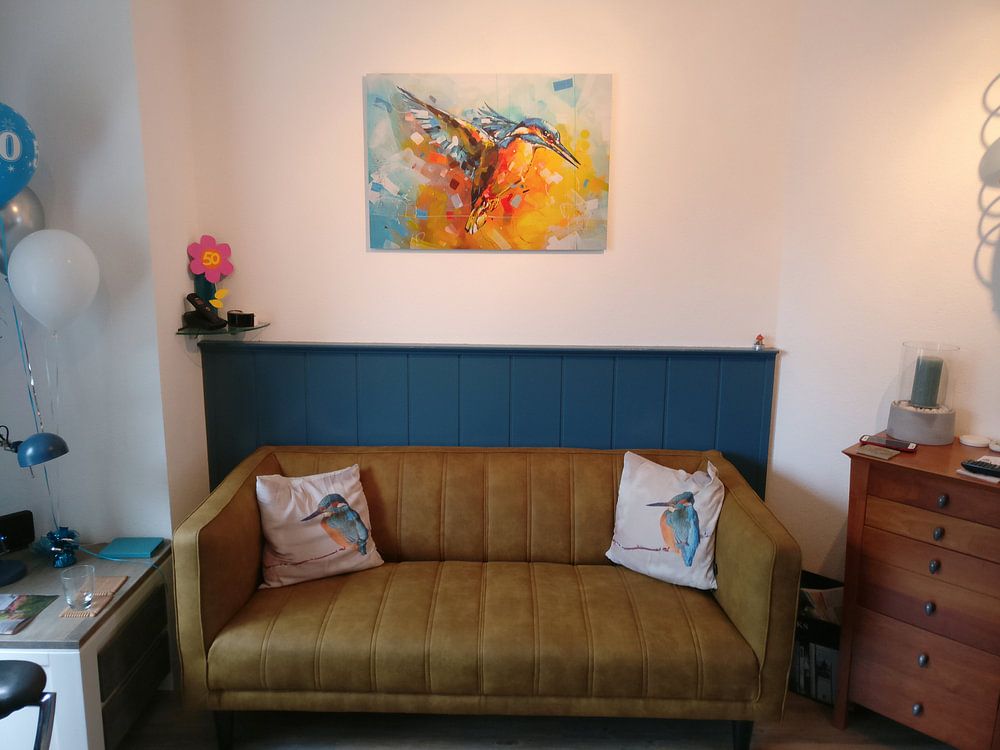 Eisvogel Malerei von Johannes