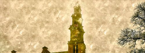 Amsterdam Jordaan, De Wester in the mist – Artist’s impression