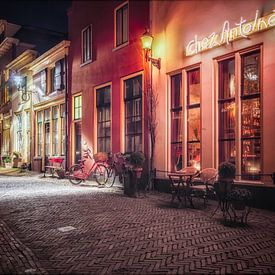 Deventer bei Nacht, Roggestraat 2014 von Jan Haitsma