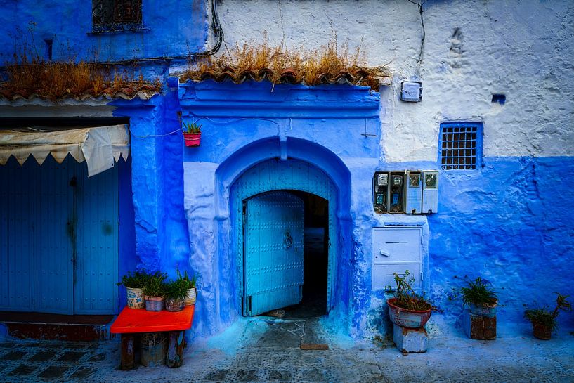 Beautiful blue city in Morocco by Roy Poots