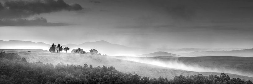 Toscane noir et blanc par Manfred Voss, Photographie Noir et Blanc