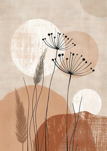 Aube tranquille dans l'abstrait