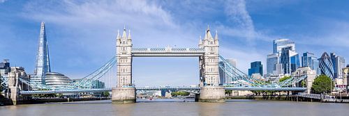 Unieke Tower Bridge in een modern stadspanorama