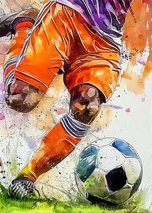 Fußball Aquarell Sport Kunst #Fußball #Fußball