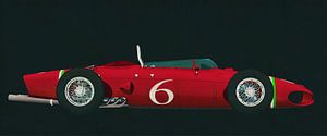 Ferrari 156 Haifisch-Nase 1961 Seitenansicht von Jan Keteleer