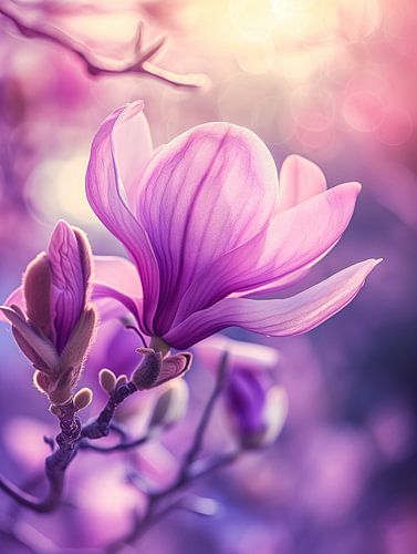 Avondrode magnolia pracht