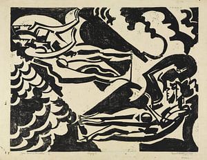August Babberger - Zwei Paare in der Natur, Blatt I (1919)