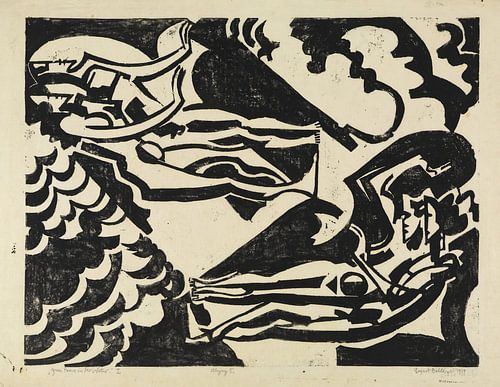 August Babberger - Twee paren in de natuur, blad I (1919)