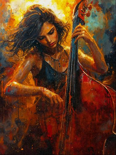 Expressionistisch Muziek Portret – Turn up the Bass
