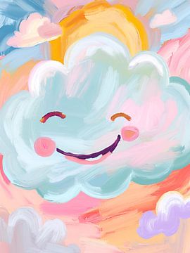 Lachende wolk van Kim Karol / Ohkimiko