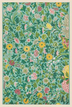 Colorful vintage floral pattern