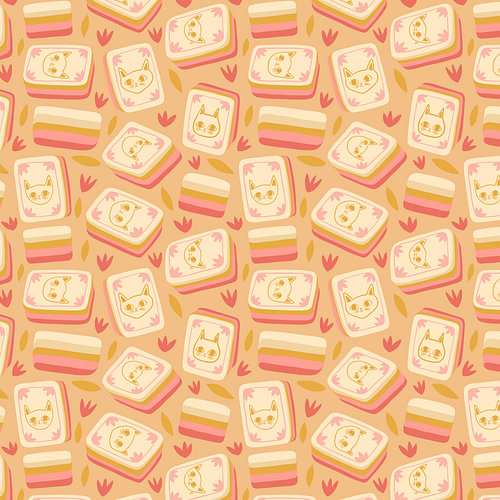 Pastelkleurige katten-snoepjes
