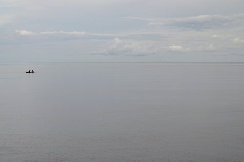 Lonely fishing boat in the Sulu Sea