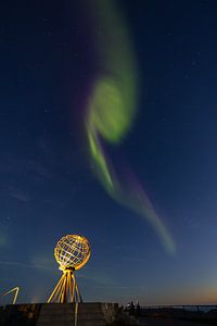 Die Nordlichter über dem Nordkap.