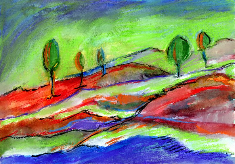 Five trees by Claudia Gründler