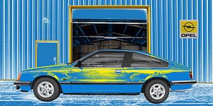 Opel Monza in blauw en geel van aRi F. Huber