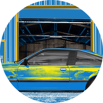 Opel Monza in blauw en geel van aRi F. Huber