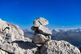 Little stone man above Davos