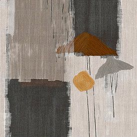 Automne : Champignons abstraits dans les textures sur Studio Pieternel