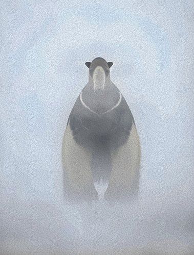 Majestueuze reuzenmiereneter Mistig Impasto Dierenportret