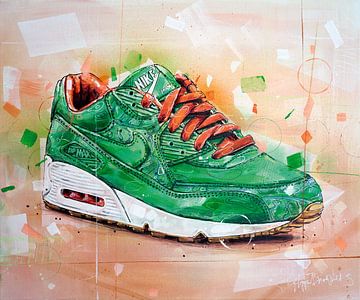 Nike Air Max 90 x Patta homegrown painting by Jos Hoppenbrouwers