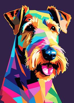 Airedale Terrier Pop Art van MIROKU