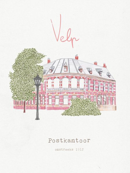 Velp- altes Postamt von Stedenkunst