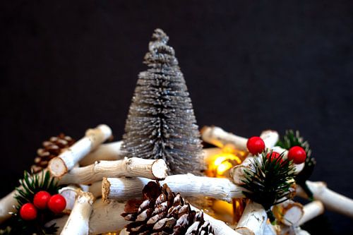 Concept de Noël : la couronne de l'Avent