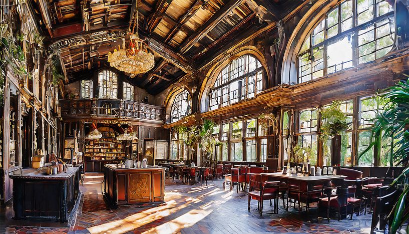 Lost Places coffee bar with two floors by Mustafa Kurnaz