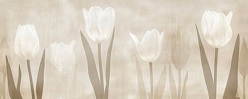 Beige Tulips Painting