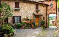 Italien , Toskana , Mediterrane Gasse