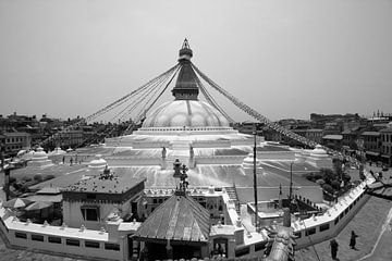 Boudhanath stoepa - Kathmandu - Nepal van aidan moran