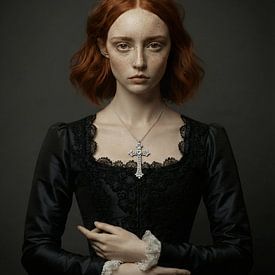 Niederländisches Mädchen in Schwarz von Frank Lavooij